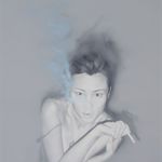 罗迤的凝视-2004-150x200cm 布面油画