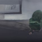 杨柳 绿色单人沙发 80×100cm 布面油画 2012