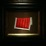 小红被子 布，棉，线 20x15cm 2007