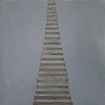 Yang Liu  2008,Fei Jia Cuun,Summer-Ladder to the  Sky Oil on Canvas  30x30cm 2008