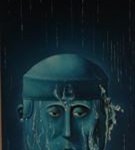 雨系列 海陆空 雨中的骑士 油画  33x96cm 2003