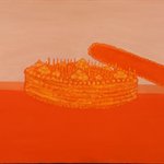 彭博 橙色的生日 布面油画2006