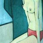 女人体之二布面油画 100x90cm 2004
