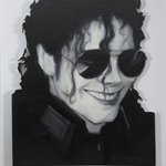 姚朋 没有比这更好的事- 30x40cm 布面油画 2015Yao Peng Nothing Better- Michael Jackson 30x40cm Oil on Canvas 2015 w