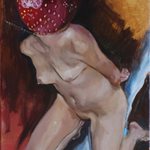 The Strawberry girl 51x40.3cm oil on canvas2018